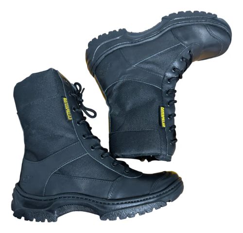 Borcegos Tácticos Policía Seguridad Unisex Cuero Caterpillar